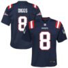 Stefon Diggs New England Patriots Nike Youth Team Game Jersey - Navy