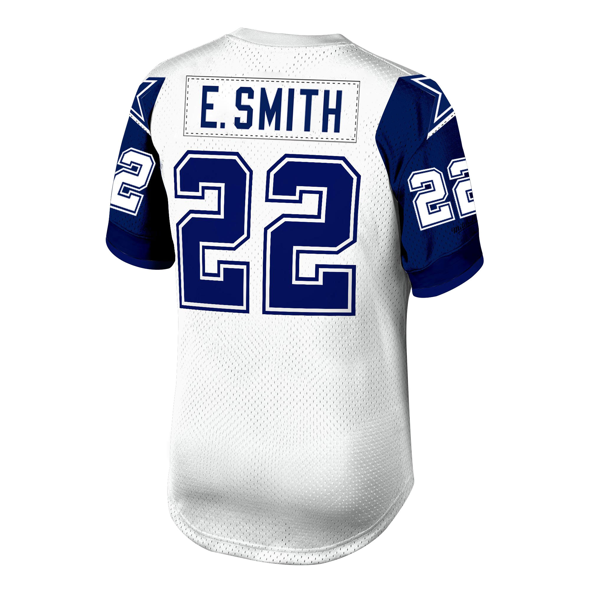 Emmitt Smith Dallas Cowboys 1996 Mitchell & Ness Authentic Throwback Retired Player Jersey - White - Image 3