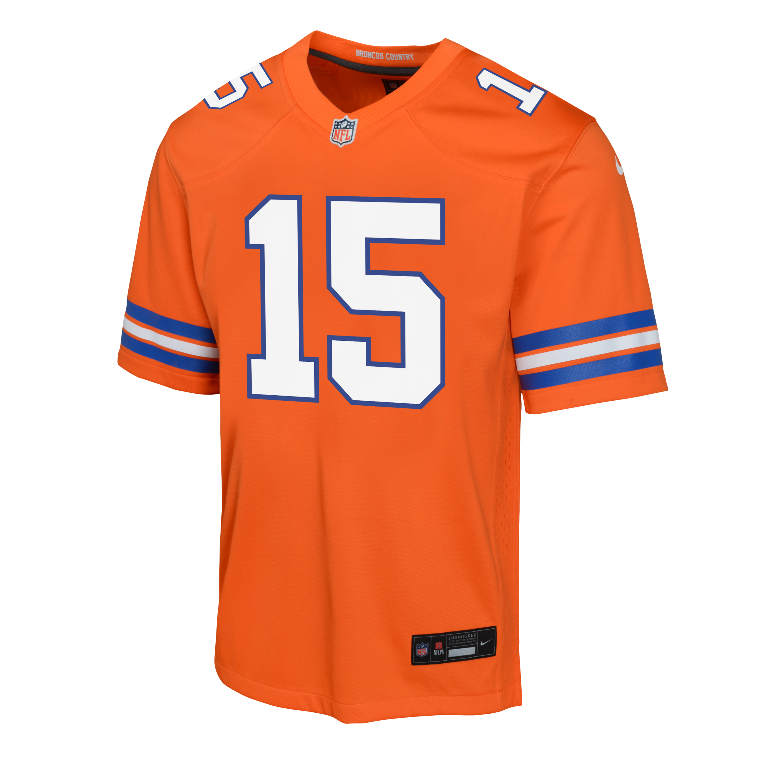 Nik Bonitto Denver Broncos Nike Youth Alternate 2 Game Jersey - Orange - Image 2