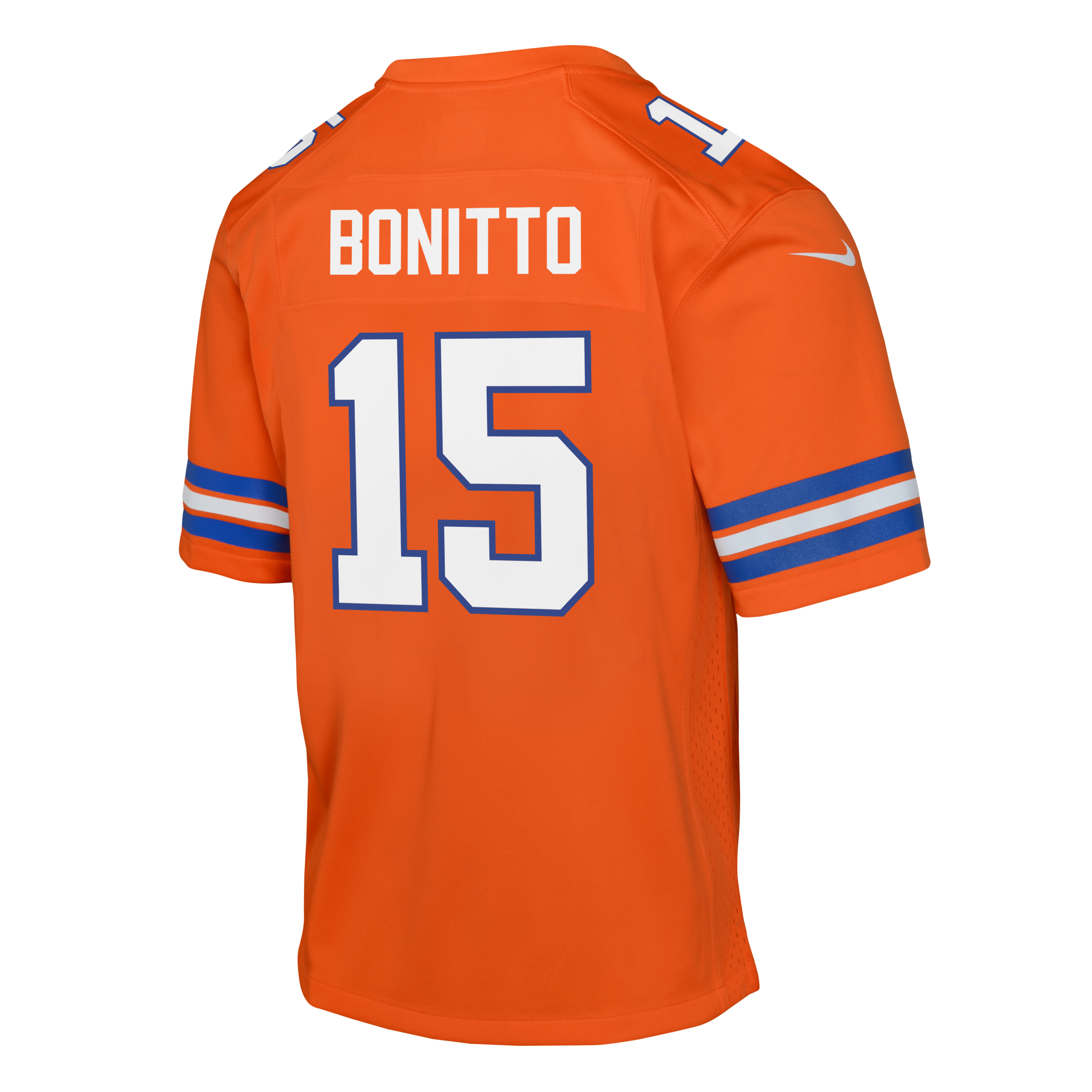 Nik Bonitto Denver Broncos Nike Youth Alternate 2 Game Jersey - Orange - Image 3