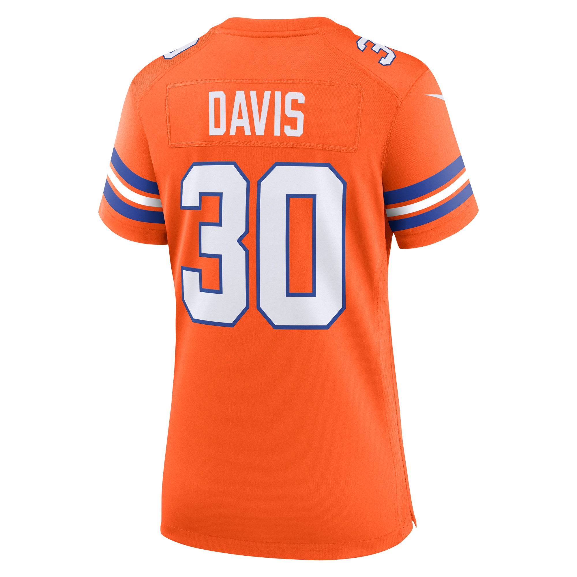 Terrell Davis Denver Broncos Nike Women's Mile High Collection 1977 Throwback Retired Player Game Jersey - Orange - Image 3
