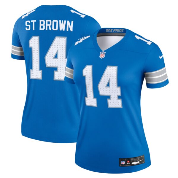 Amon-Ra St. Brown Detroit Lions Nike Women's Legend Player Performance Top - Blue