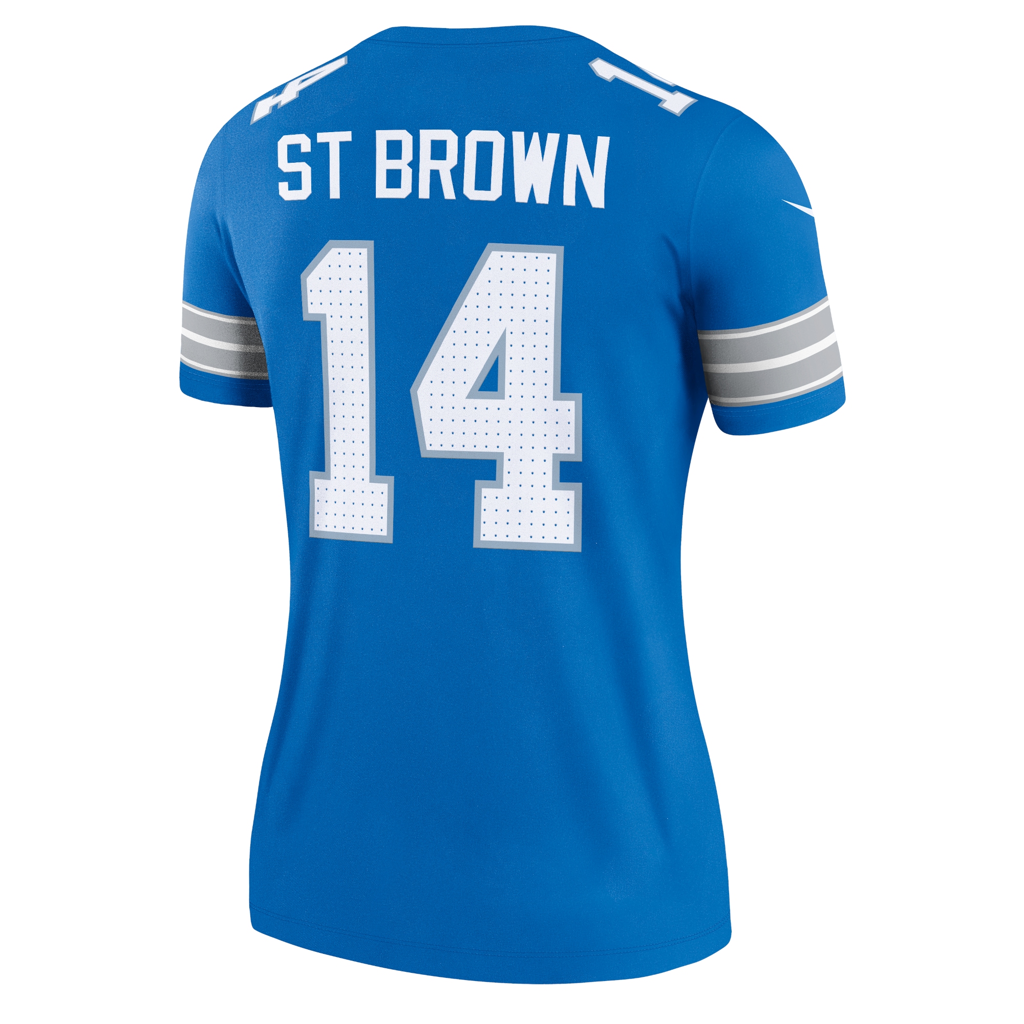 Amon-Ra St. Brown Detroit Lions Nike Women's Legend Player Performance Top - Blue - Image 3