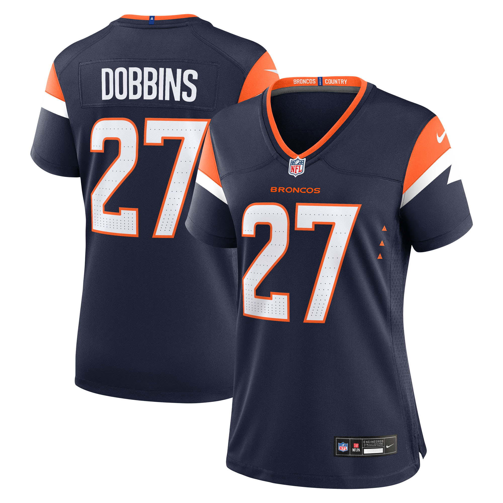 J.K. Dobbins Denver Broncos Nike Women's Alternate Game Jersey - Navy