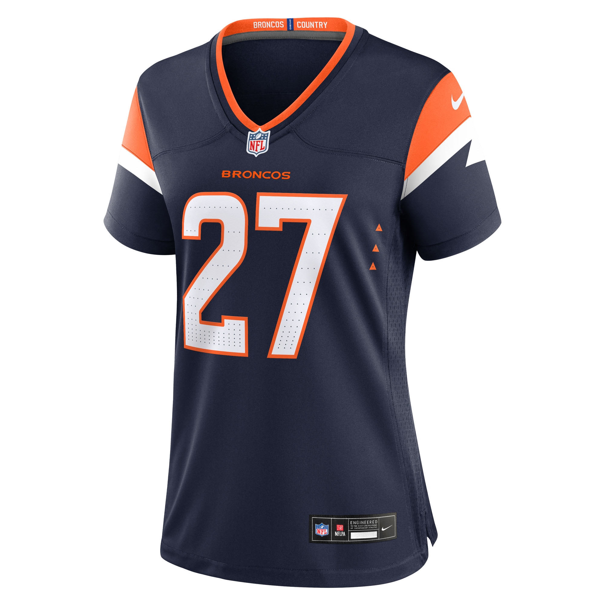 J.K. Dobbins Denver Broncos Nike Women's Alternate Game Jersey - Navy - Image 2