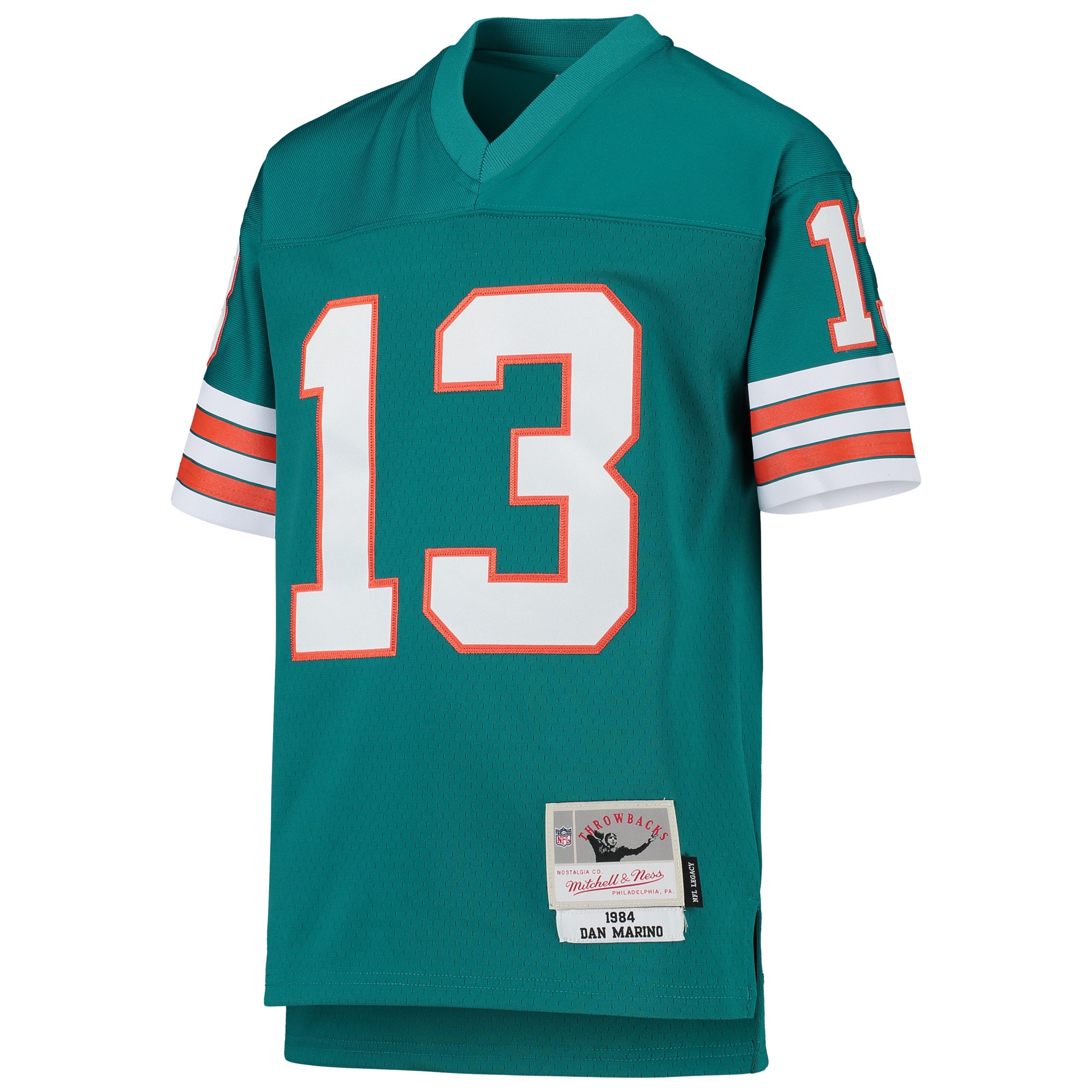 Dan Marino Miami Dolphins Mitchell & Ness Youth 1984 Legacy Retired Player Jersey - Aqua - Image 2