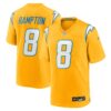 Omarion Hampton Los Angeles Chargers Nike Alternate Charger Power Game Player Jersey - Gold