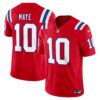 Drake Maye New England Patriots Nike Alternate Vapor F.U.S.E. Limited Jersey - Red