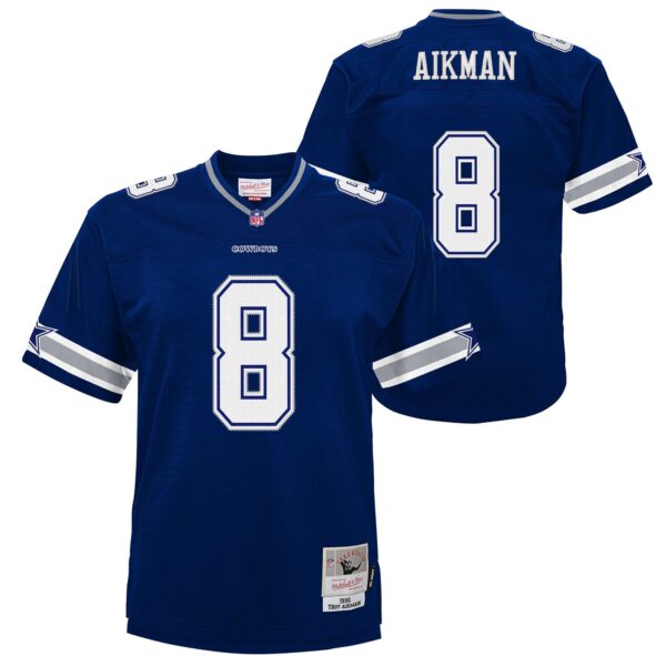 Troy Aikman Dallas Cowboys Mitchell & Ness Youth 1996 Legacy Jersey - Navy