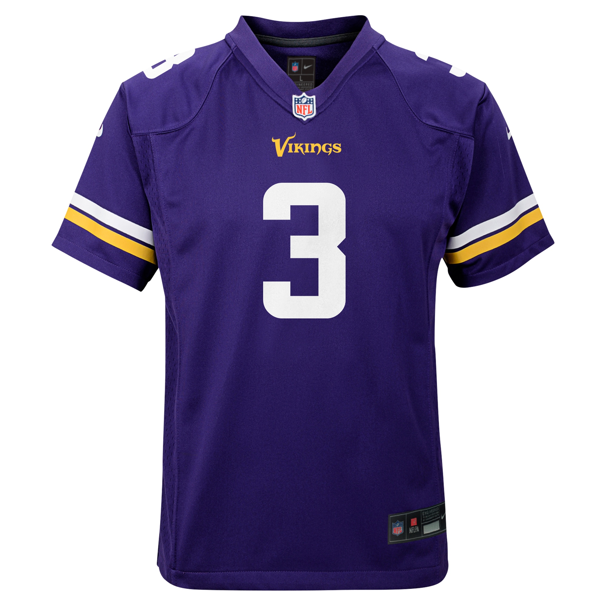 Jordan Addison Minnesota Vikings Nike Youth Game Jersey - Purple - Image 2