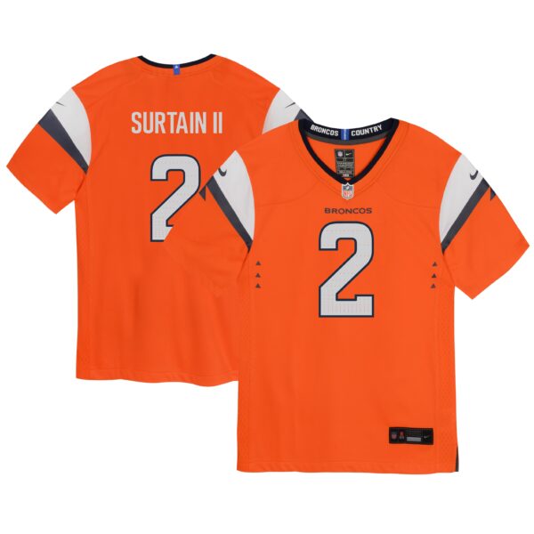 Patrick Surtain II Denver Broncos Nike Infant Team Player Game Jersey - Orange
