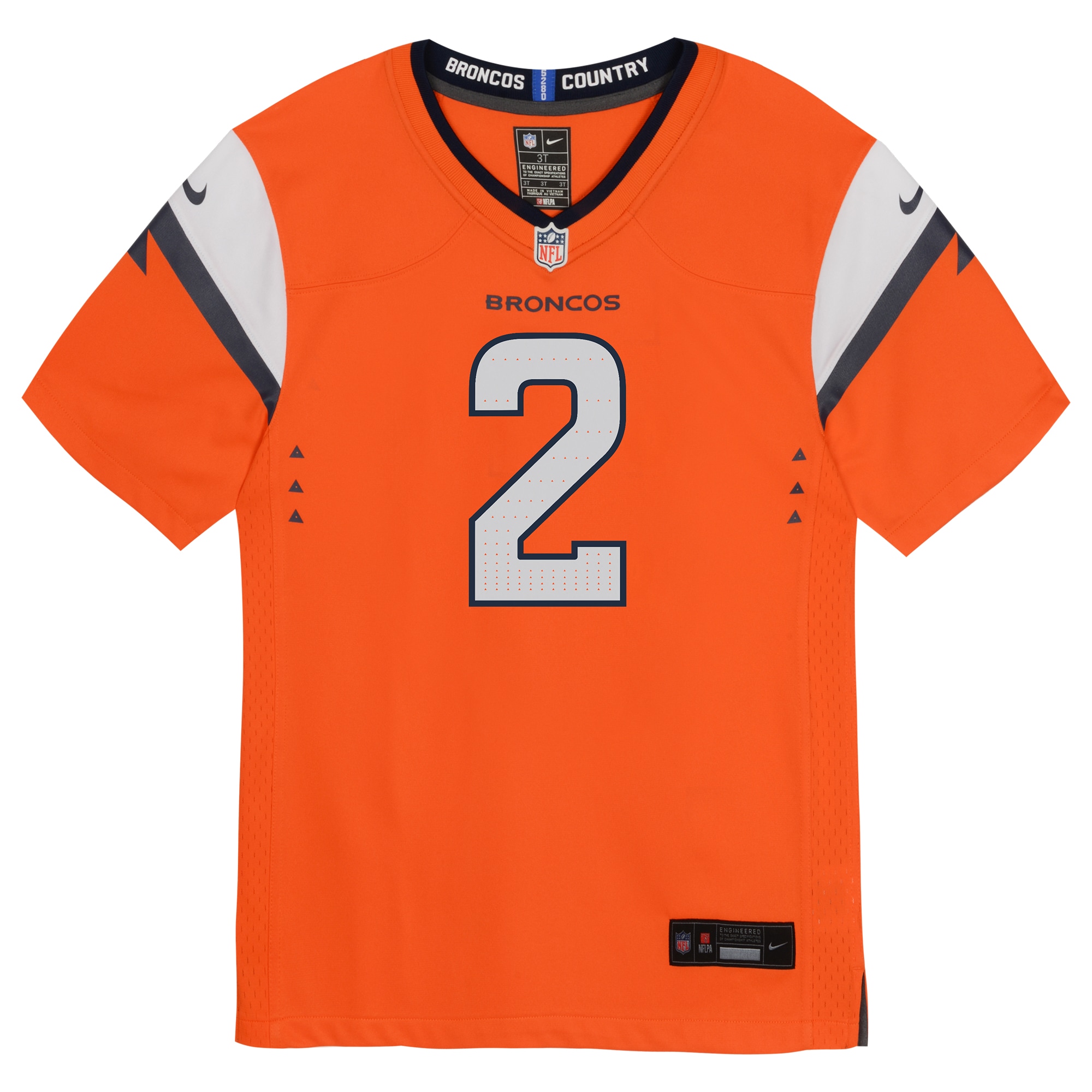 Patrick Surtain II Denver Broncos Nike Infant Team Player Game Jersey - Orange - Image 2