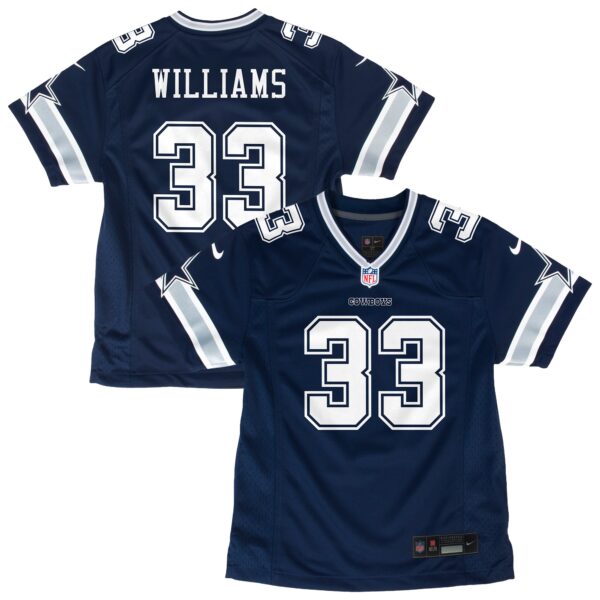 Javonte Williams Dallas Cowboys Nike Youth Game Jersey - Navy
