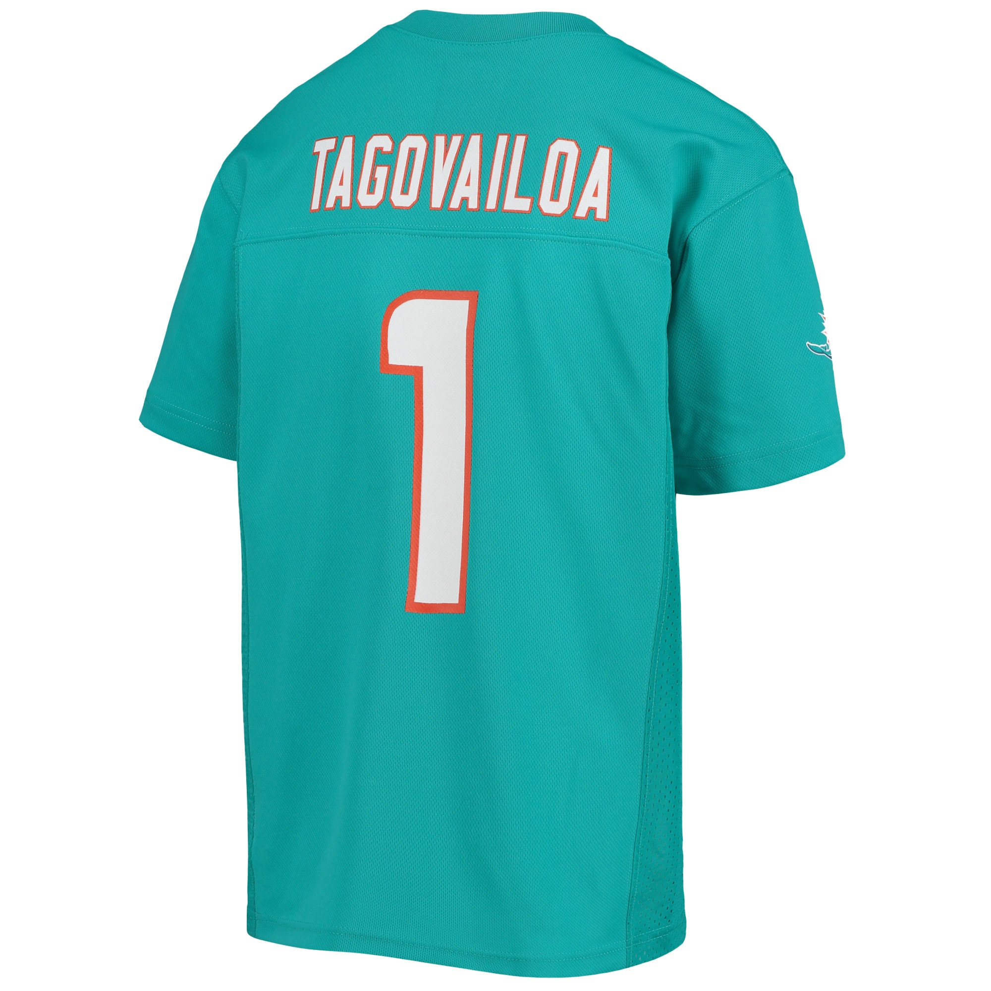 Tua Tagovailoa Miami Dolphins Youth Replica Player Jersey - Aqua - Image 3