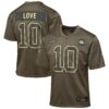 Jordan Love Green Bay Packers Nike Youth 2025 Salute to Service Game Jersey - Olive