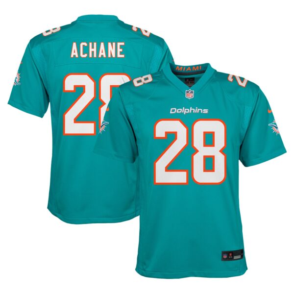 DeVon Achane Miami Dolphins Nike Youth Game Jersey - Aqua