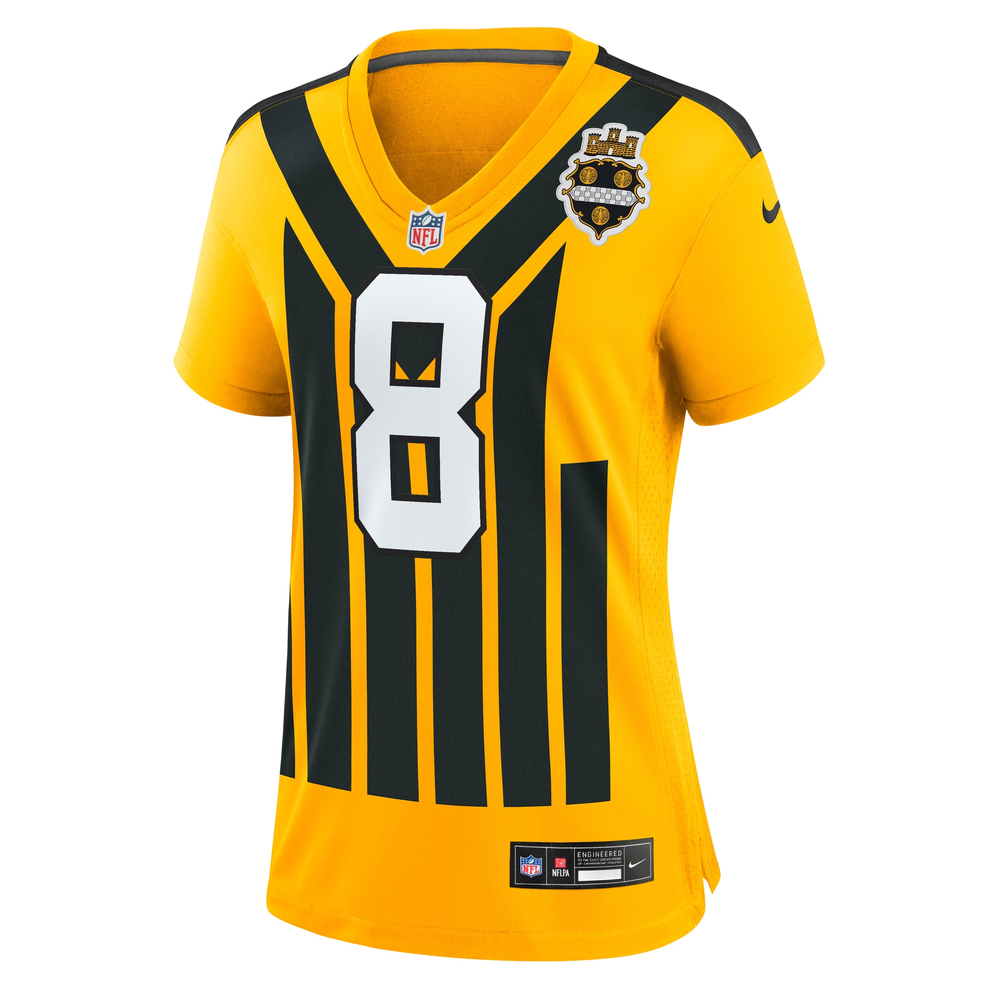 Aaron Rodgers Pittsburgh Steelers Nike Women's Alternate 1933 Throwback Game Jersey - Gold - Image 2