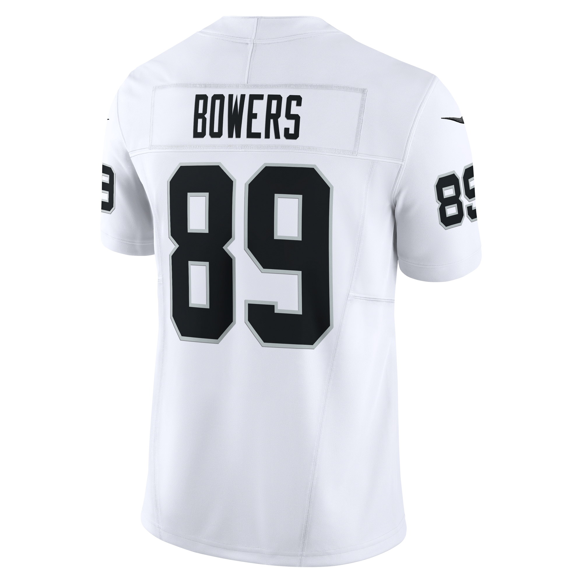 Brock Bowers Las Vegas Raiders Nike Vapor F.U.S.E. Limited Jersey - White - Image 3