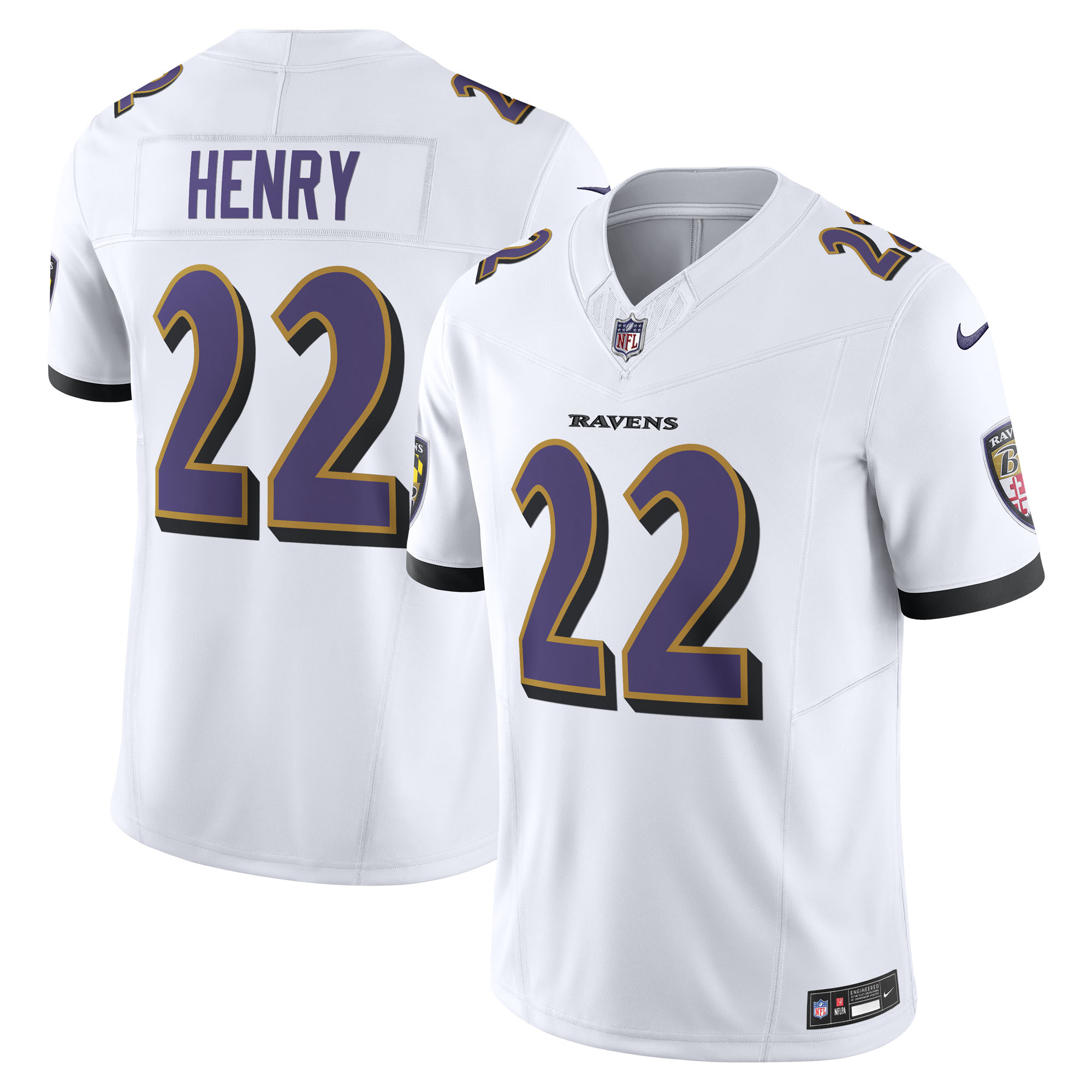 Derrick Henry Baltimore Ravens Nike Vapor F.U.S.E. Limited Jersey - White