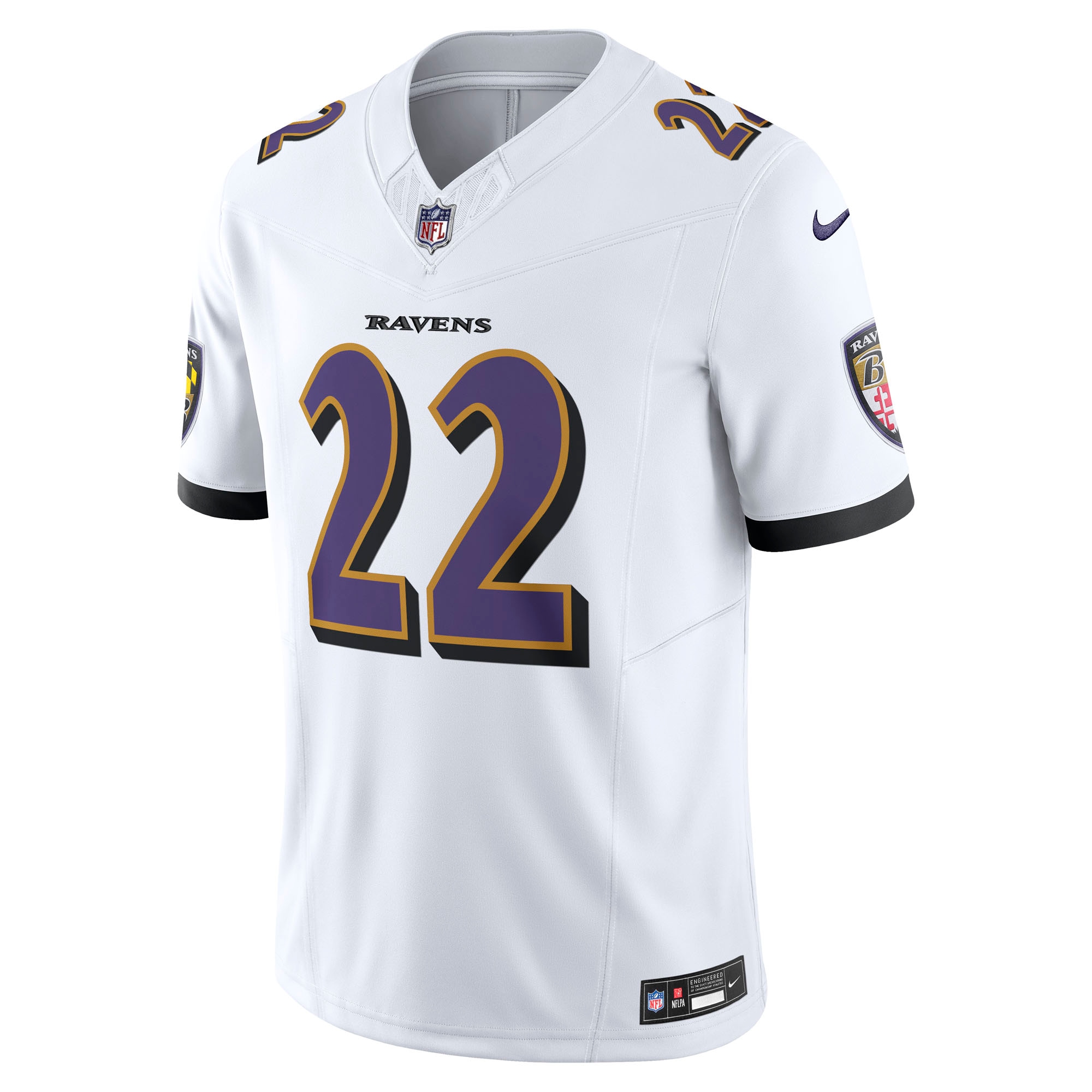 Derrick Henry Baltimore Ravens Nike Vapor F.U.S.E. Limited Jersey - White - Image 2