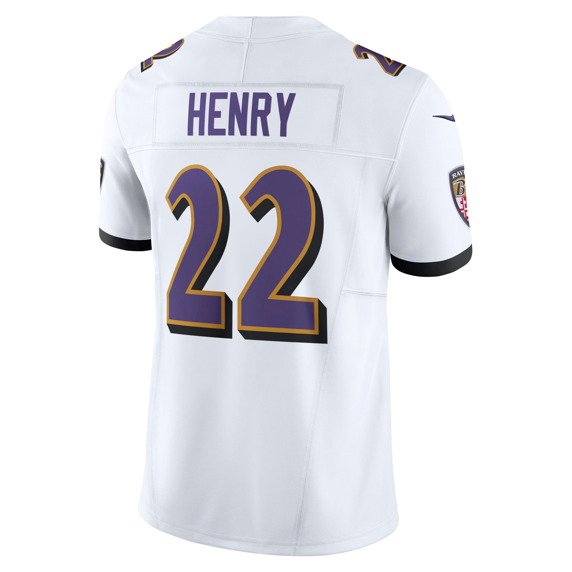 Derrick Henry Baltimore Ravens Nike Vapor F.U.S.E. Limited Jersey - White - Image 3