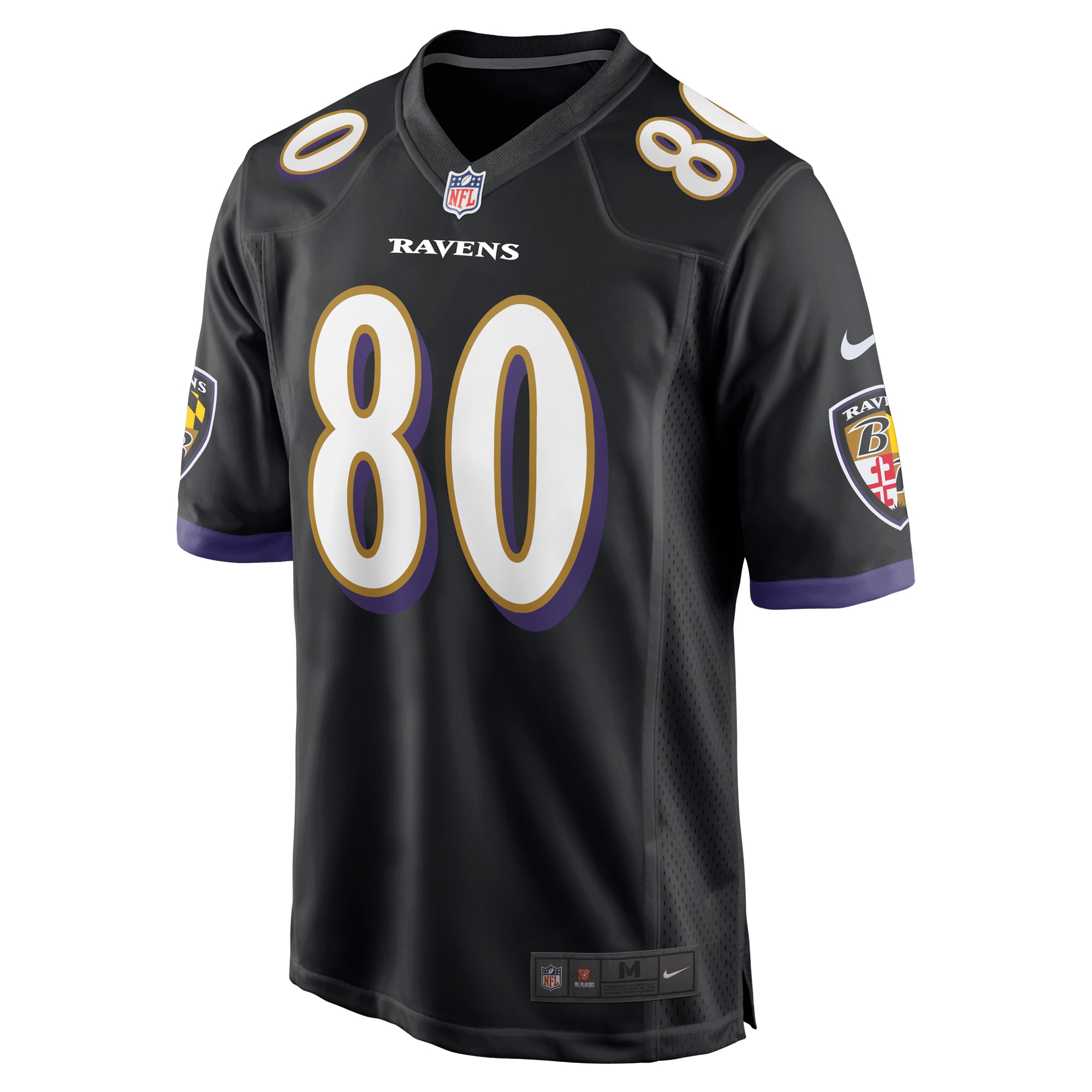 Isaiah Likely Baltimore Ravens Nike Alternate Game Jersey - Black - Image 2