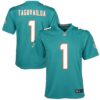 Tua Tagovailoa Miami Dolphins Nike Youth Game Jersey - Aqua