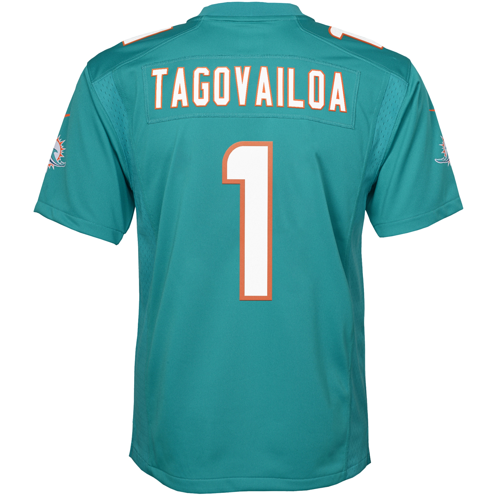Tua Tagovailoa Miami Dolphins Nike Youth Game Jersey - Aqua - Image 3