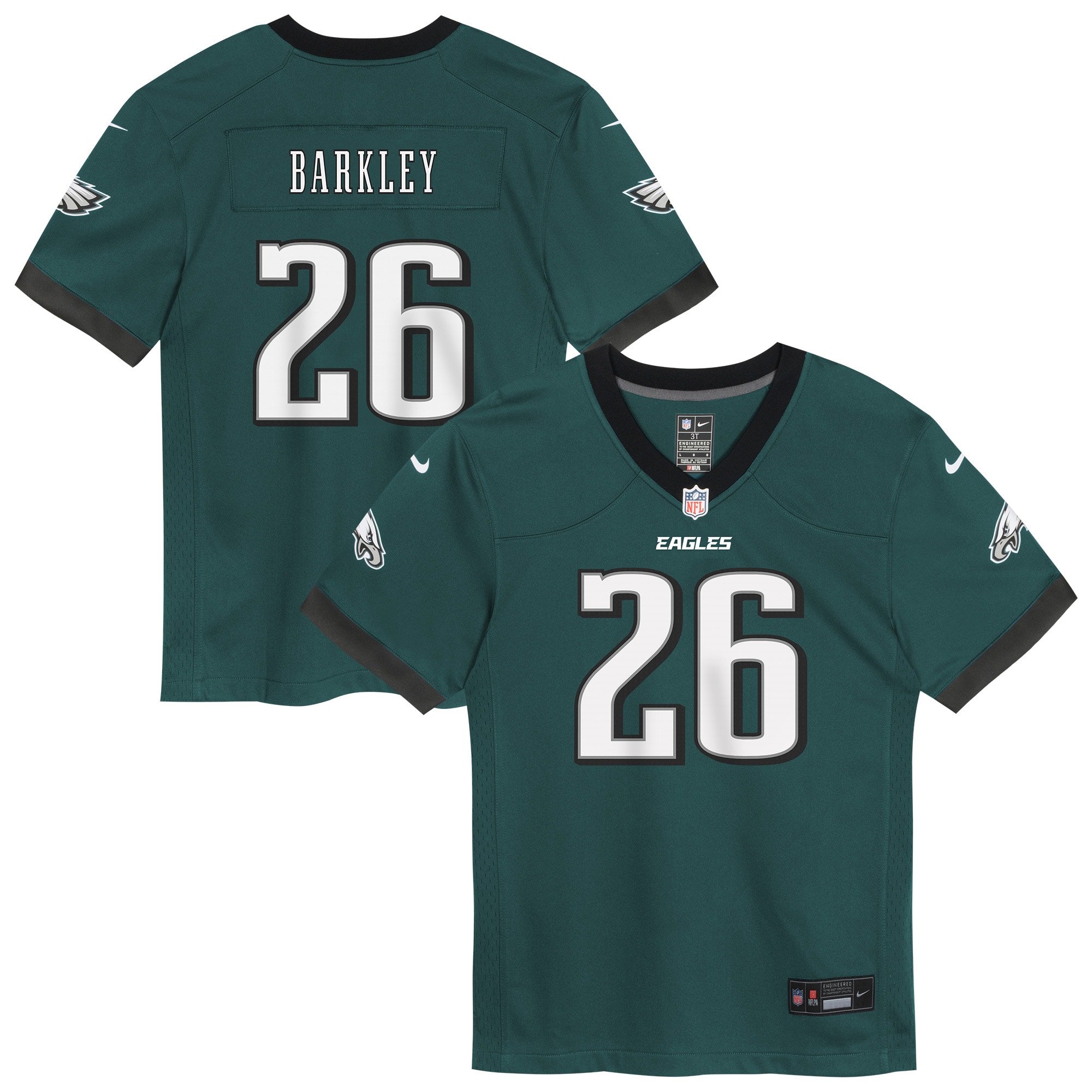 Saquon Barkley Philadelphia Eagles Nike Infant Team Player Game Jersey - Midnight Green