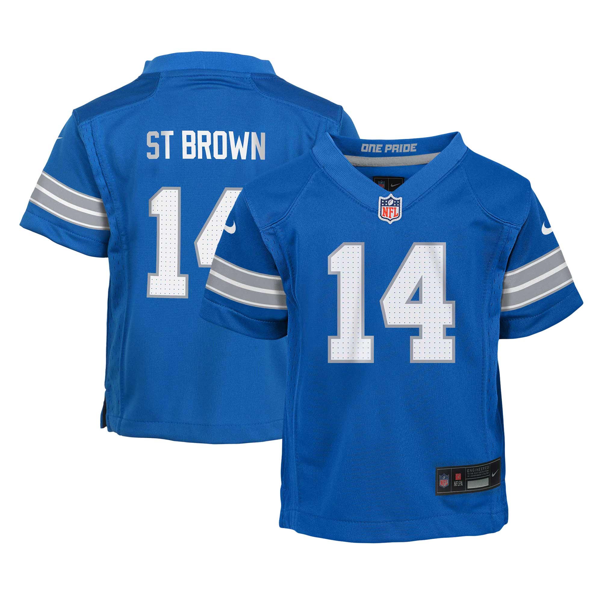 Amon-Ra St. Brown Detroit Lions Nike Infant Team Player Game Jersey - Blue