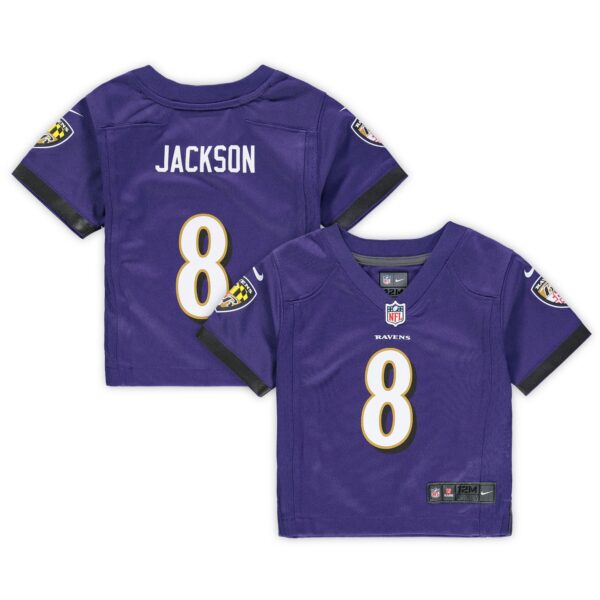 Lamar Jackson Baltimore Ravens Nike Infant Team Player Game Jersey - Purple