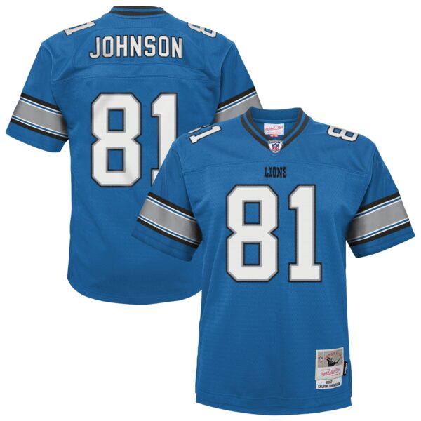 Calvin Johnson Detroit Lions Mitchell & Ness Youth Legacy Replica Jersey - Blue