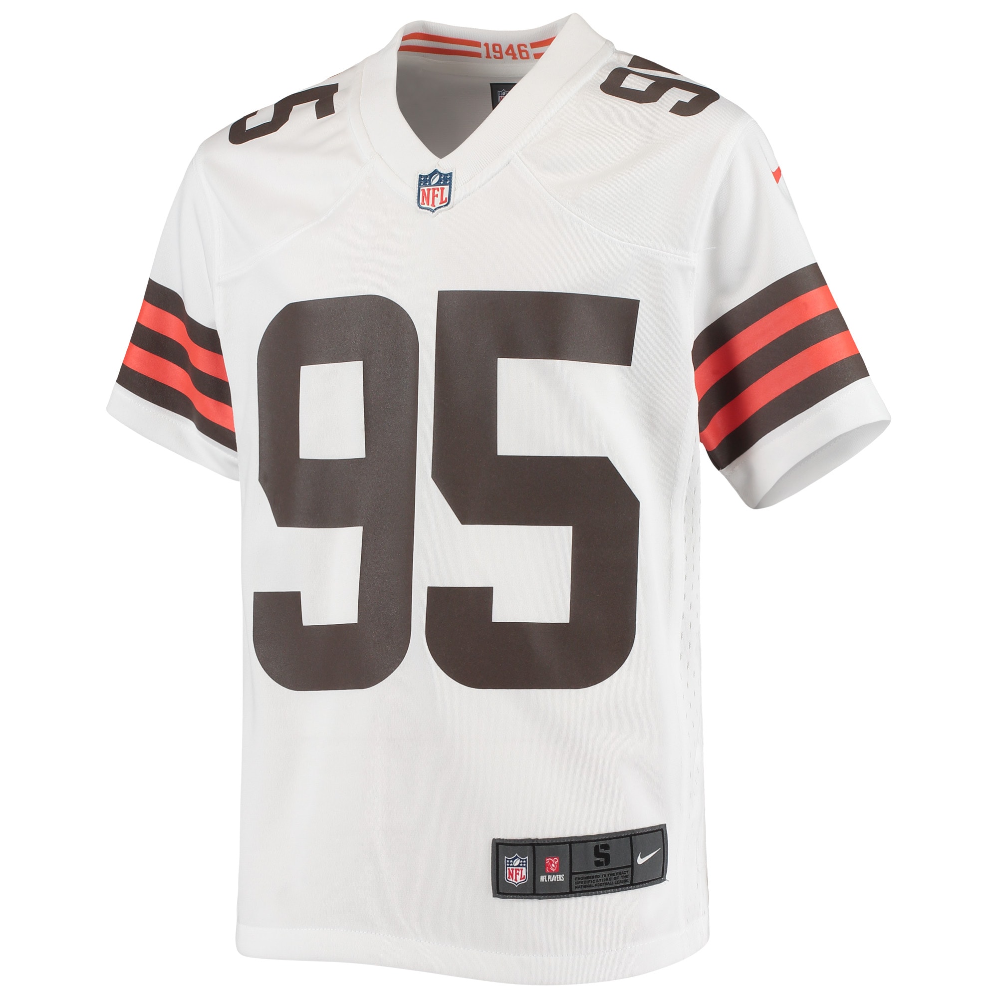 Myles Garrett Cleveland Browns Nike Youth Game Jersey - White - Image 2