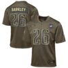 Saquon Barkley Philadelphia Eagles Nike Youth 2025 Salute to Service Game Jersey - Olive