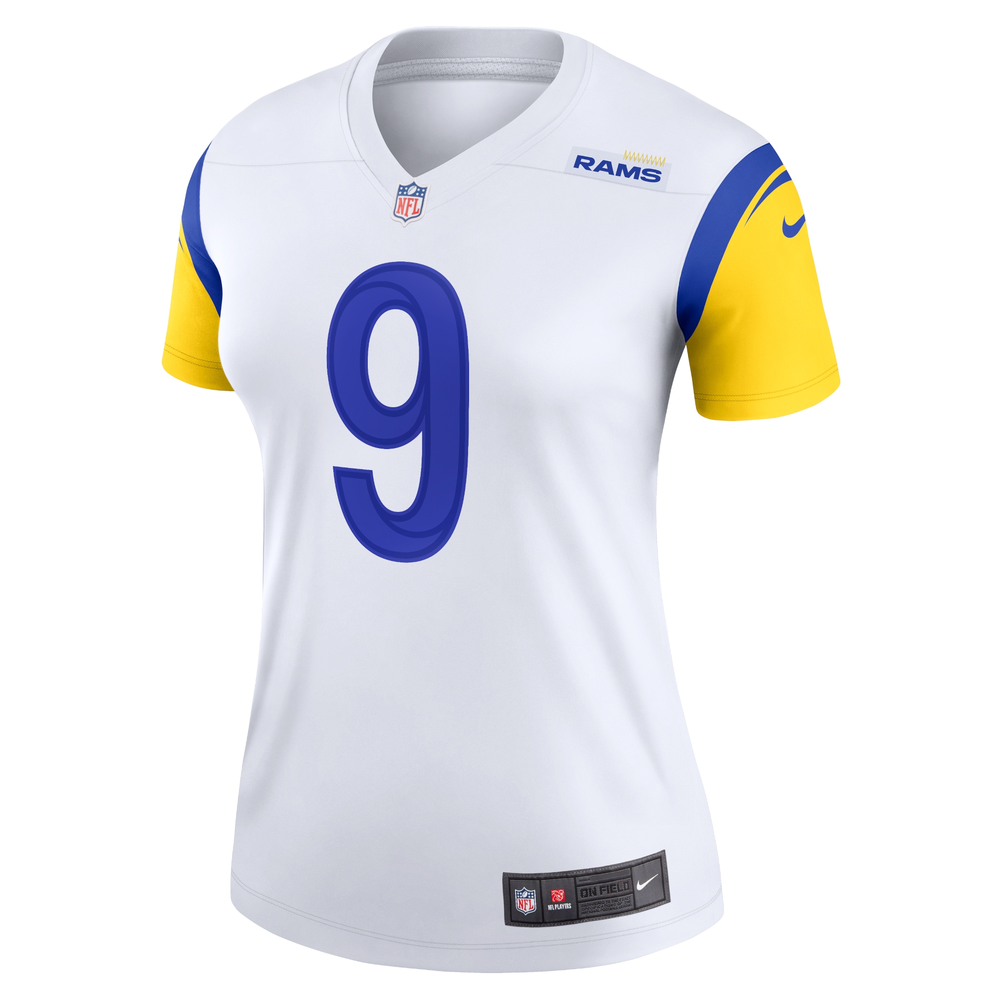 Matthew Stafford Los Angeles Rams Nike Women's Alternate Legend Player Performance Top - White - Image 2