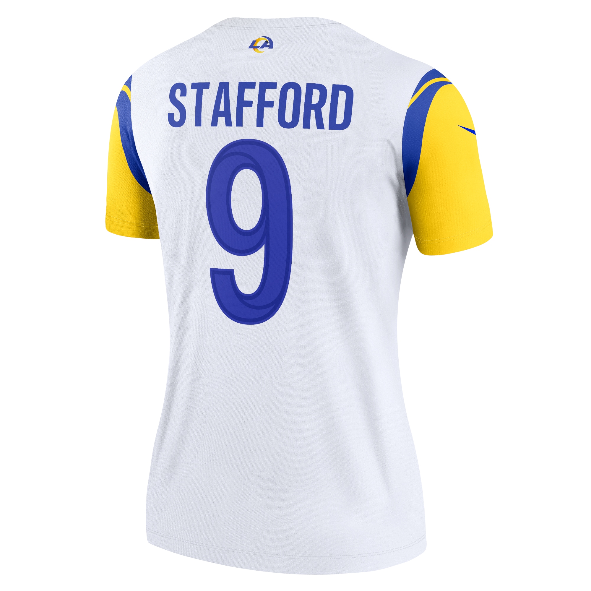 Matthew Stafford Los Angeles Rams Nike Women's Alternate Legend Player Performance Top - White - Image 3