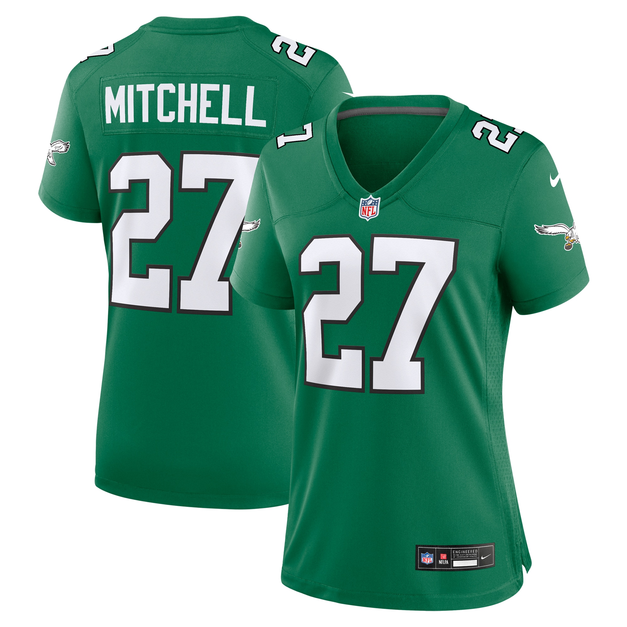 Quinyon Mitchell Philadelphia Eagles Nike Women's Alternate Game Jersey - Kelly Green