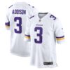 Jordan Addison Minnesota Vikings Nike Away Game Jersey - White