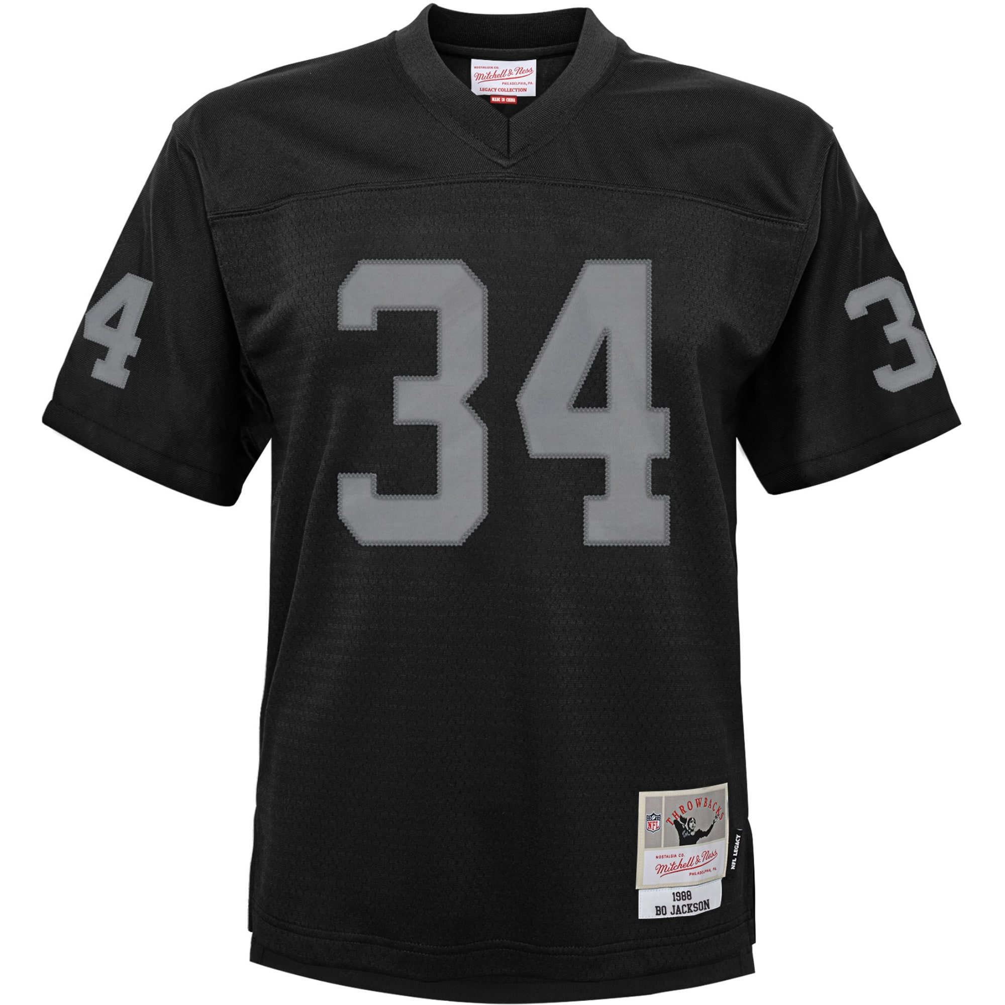 Bo Jackson Las Vegas Raiders Mitchell & Ness Toddler 1988 Retired Legacy Jersey - Black - Image 2