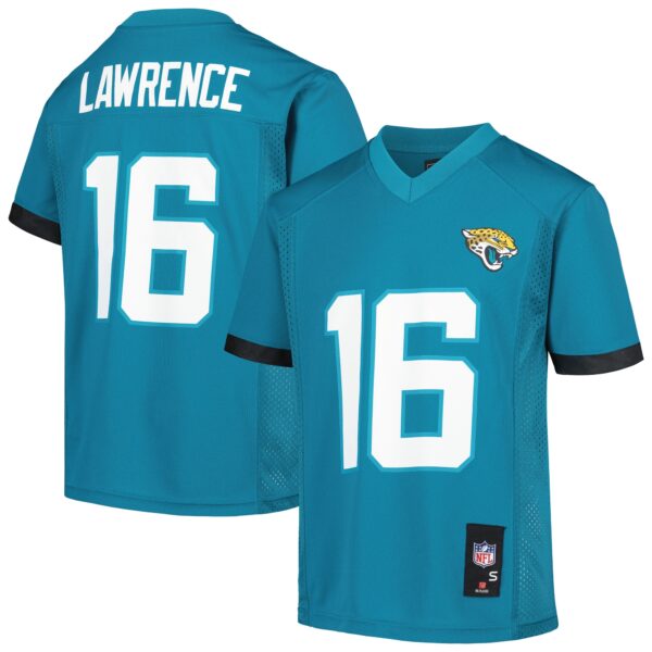 Trevor Lawrence Jacksonville Jaguars Youth Replica Player Jersey - Teal