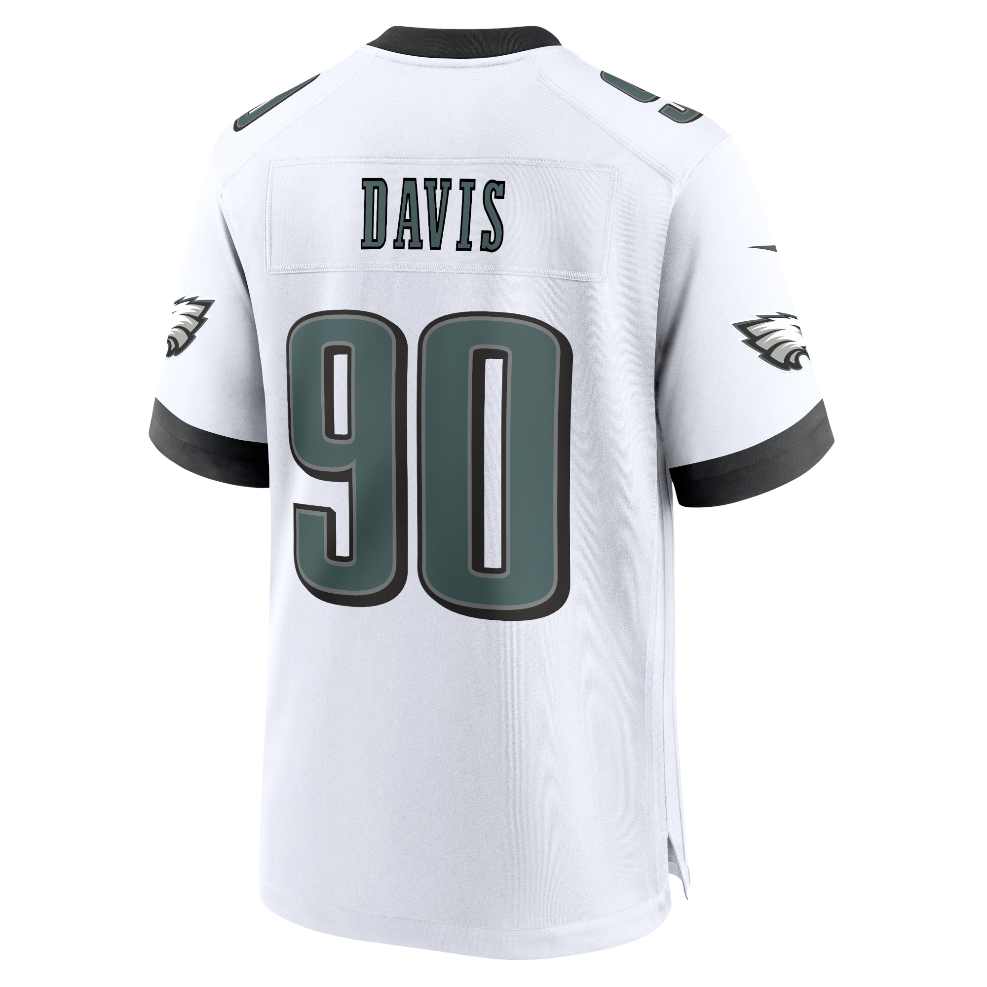 Jordan Davis Philadelphia Eagles Nike White Game Jersey - White - Image 3