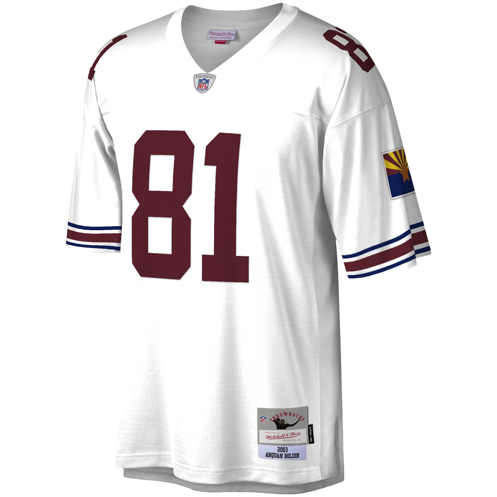 Anquan Boldin Arizona Cardinals Mitchell & Ness Legacy Replica Jersey - White - Image 2