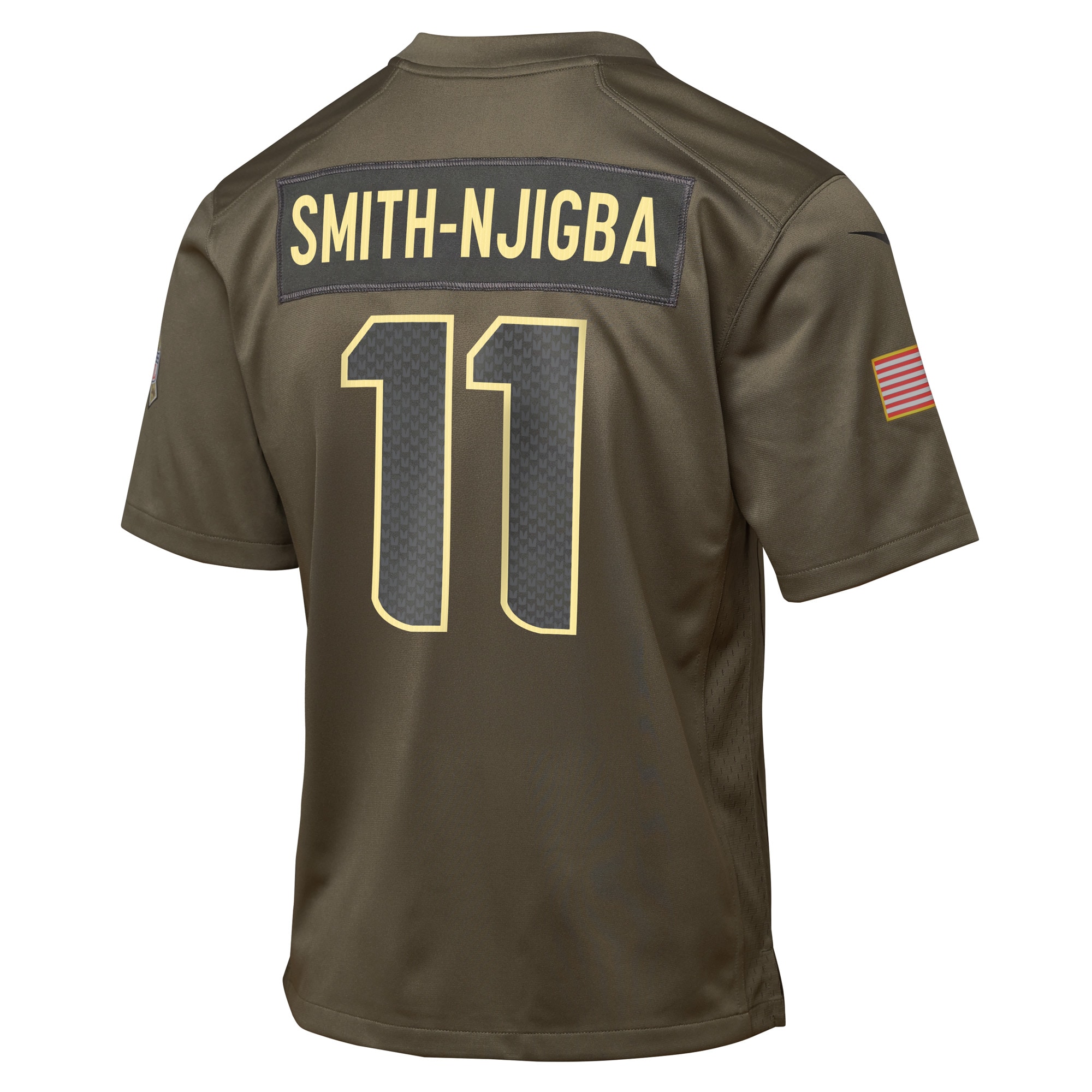 Jaxon Smith-Njigba Seattle Seahawks Nike Youth 2025 Salute to Service Game Jersey - Olive - Image 3