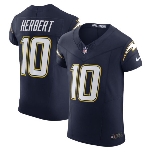 Justin Herbert Los Angeles Chargers Nike Alternate Super Chargers Vapor F.U.S.E. Elite Jersey - Navy