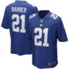 Tiki Barber New York Giants Nike Game Retired Player Jersey - Royal