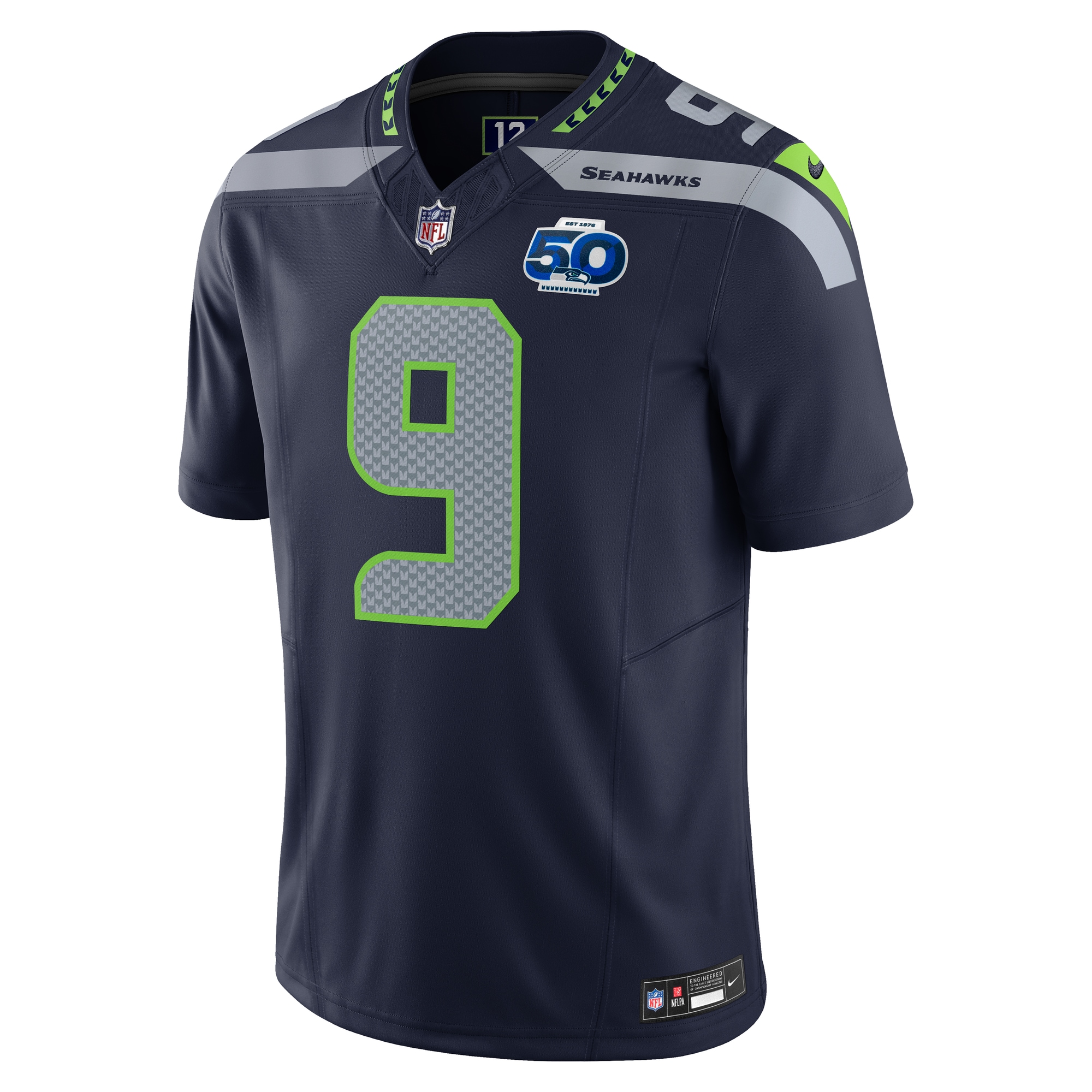 Kenneth Walker III Seattle Seahawks Nike Team 50th Season Vapor F.U.S.E. Limited Jersey - College Navy - Image 2