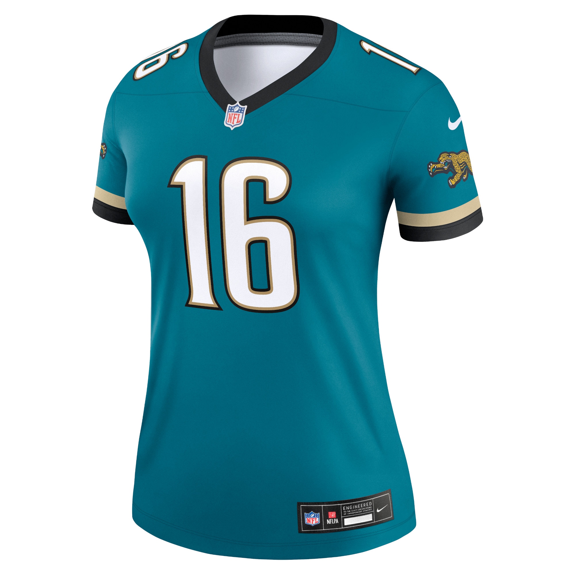 Trevor Lawrence Jacksonville Jaguars Nike Women's Alternate Legend Player Performance Top - Prowler Throwback Teal - Image 2