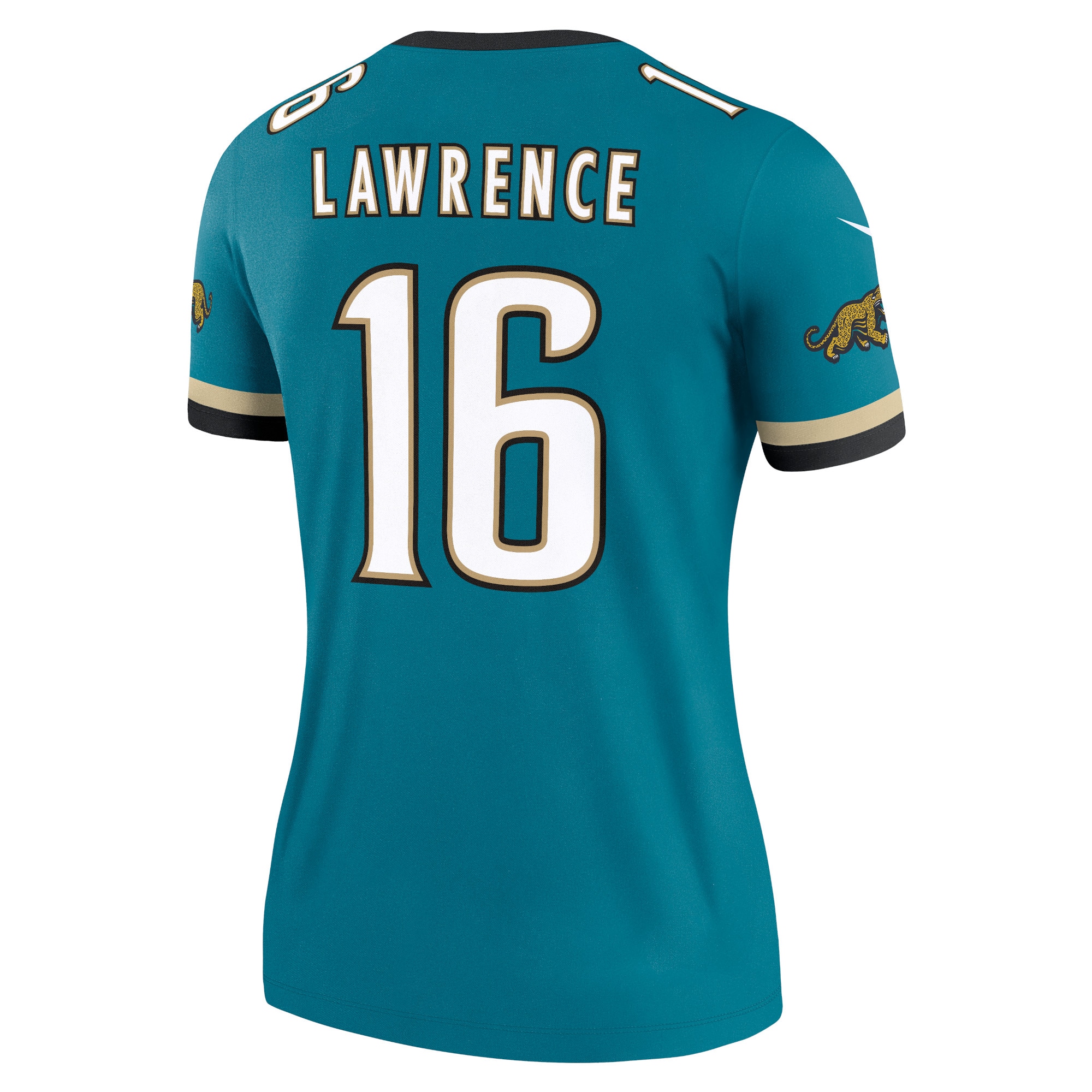 Trevor Lawrence Jacksonville Jaguars Nike Women's Alternate Legend Player Performance Top - Prowler Throwback Teal - Image 3