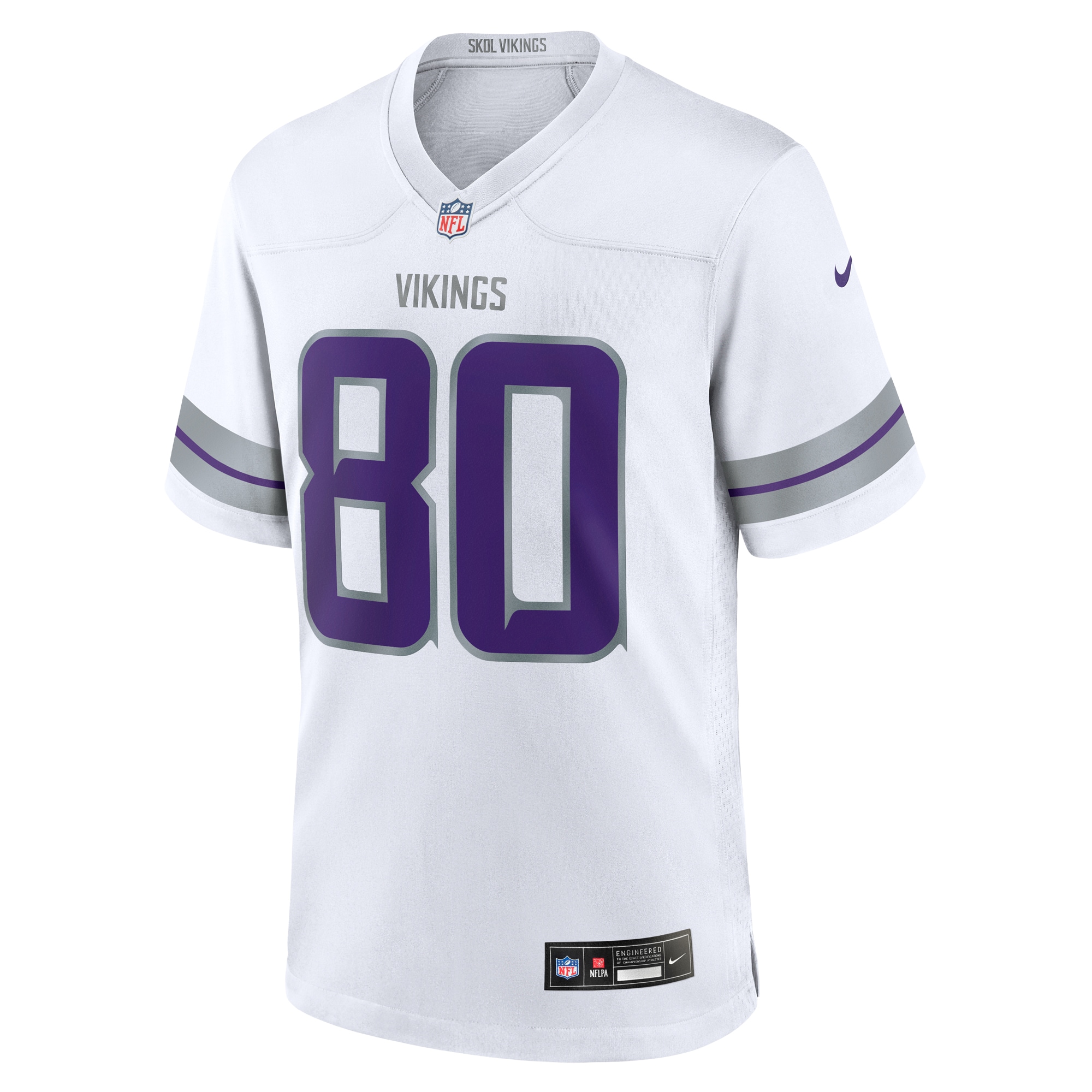 Cris Carter Minnesota Vikings Nike Alternate Retired Player Game Jersey - White - Image 2
