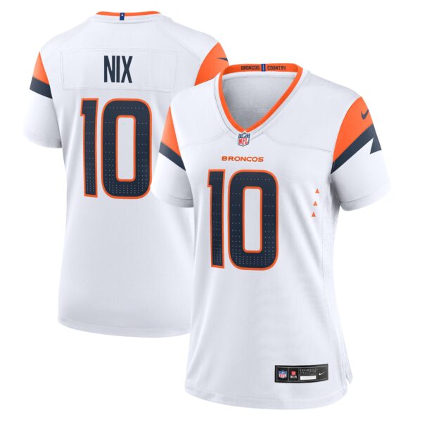 Bo Nix Denver Broncos Nike Women's Game Jersey - White
